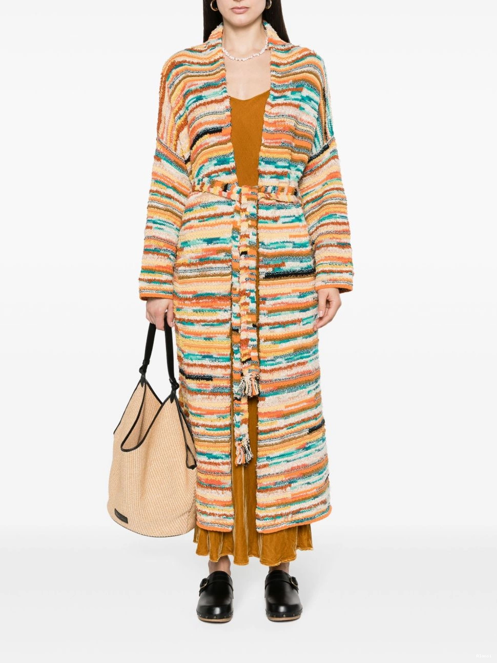 Affordable patterned-intarsia Maduray coat Women Alanui 0401